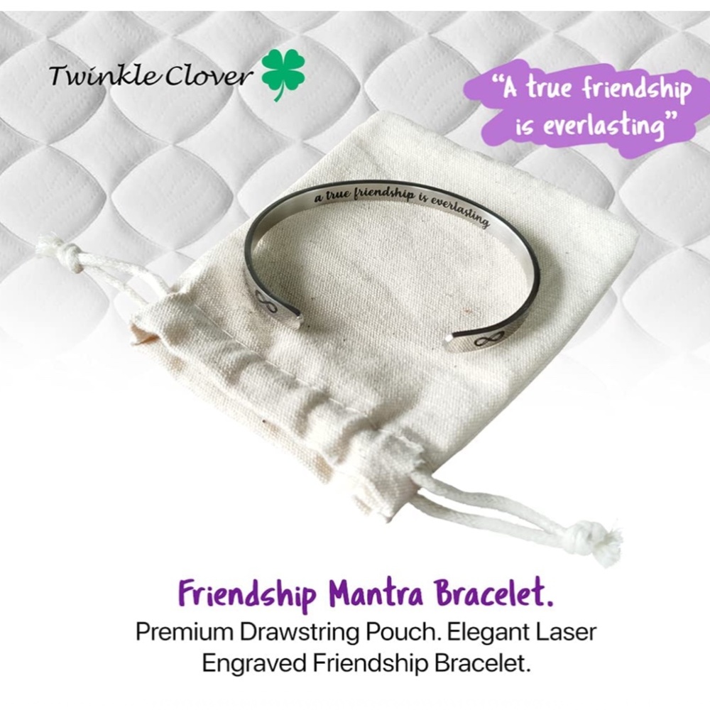 - NEW Bestie Ultra Soft Blanket Bundle with Friendship Bracelet - - Picture 5 of 8